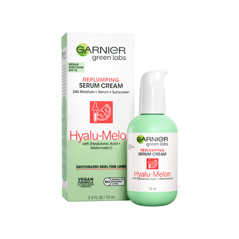 Garnier Green Labs Hyalu-Melon Replumping Serum Cream SPF 15 72ml